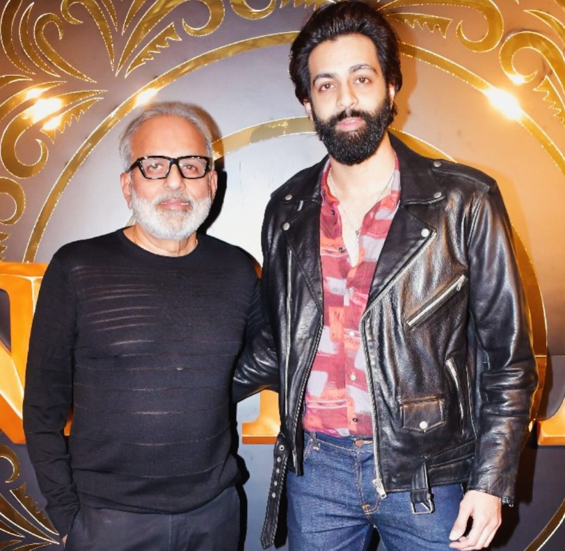 Anmol Thakeria Dhillon with his dad