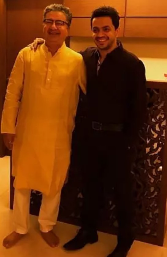 Charit Desai with his father