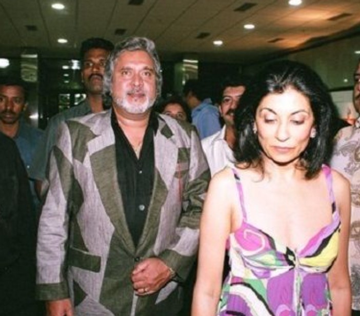 Laila Mallya's foster father Vijay Mallya and mother Rekha Mallya