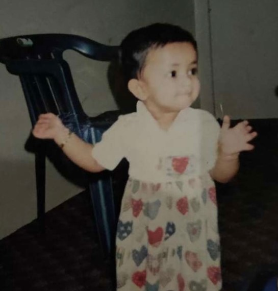 Noora Fathima's childhood image