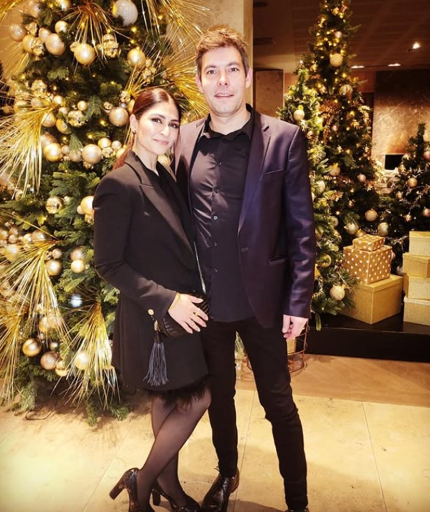 Nupur Chopra with her husband