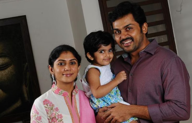 Ranjini Chinnaswamy with her husband and son