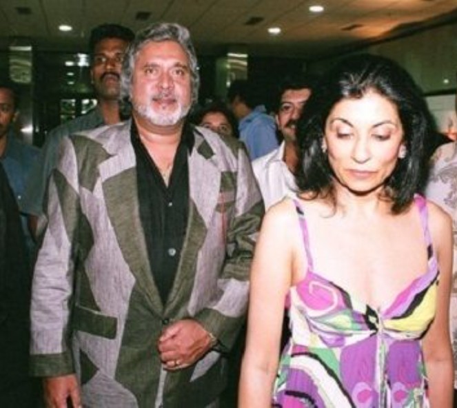 Rekha Mallya with her husband