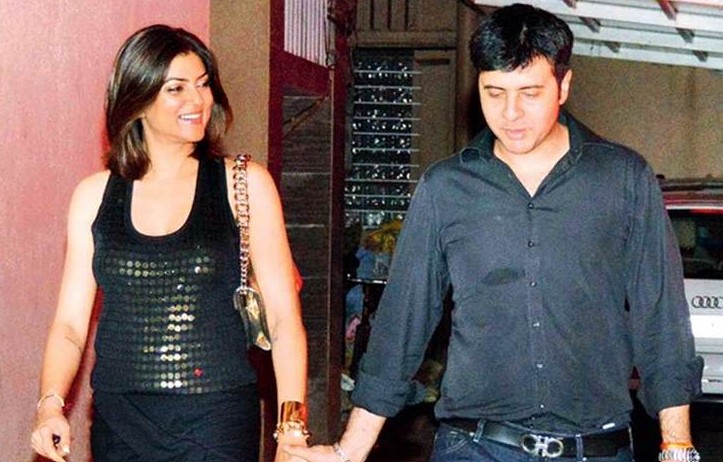 Ritik Bhasin with Sushmita Sen