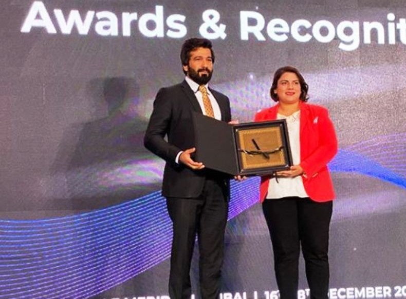 Shalabh Dang Receiving an Award