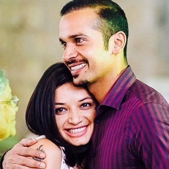 Sheethal Goutham Uthappa with her brother