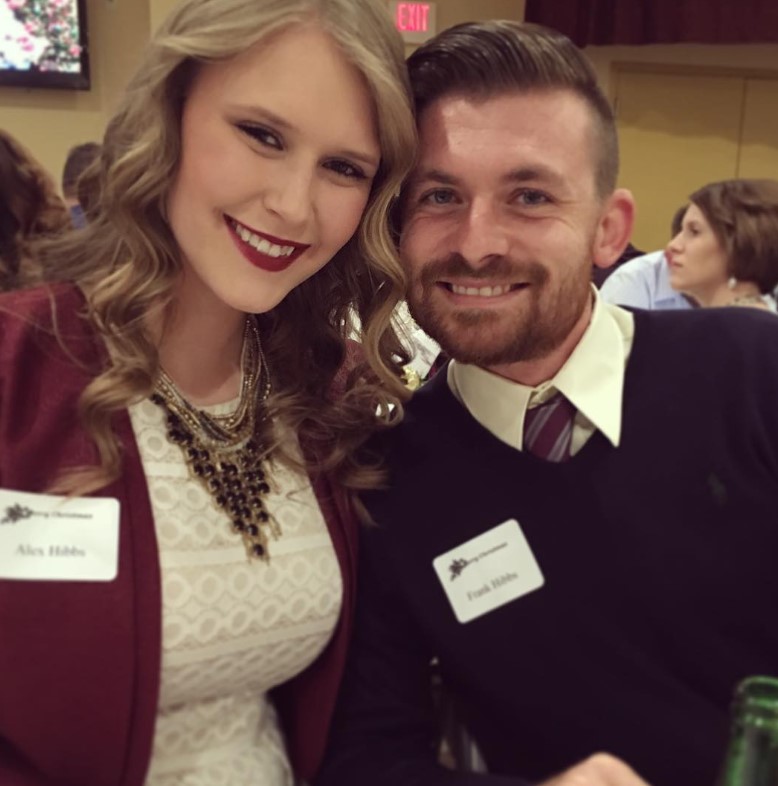 Alexandria Mills with her husband