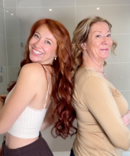 Ashleigh with her mom