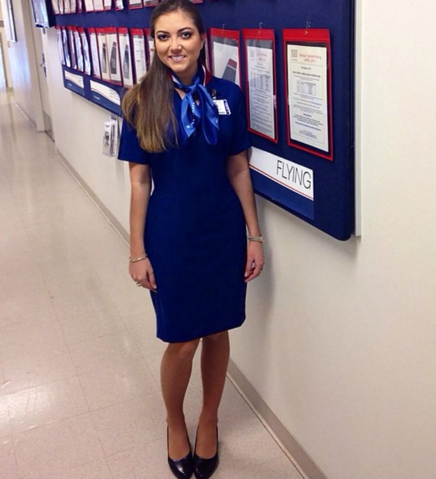 Campbell Puckett started her flight attendant job in 2015.