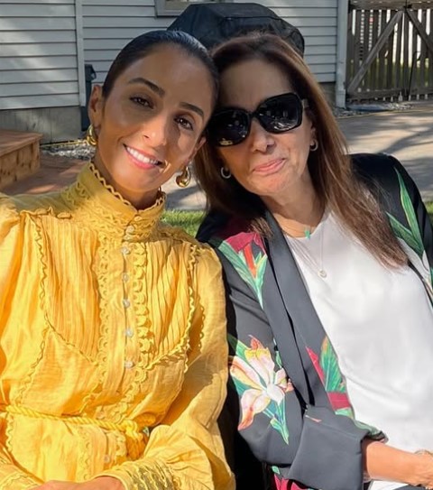 Farah Merhi with her mom