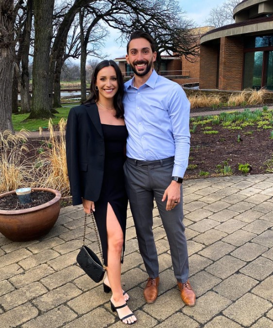 Jenna Barnard with her husband
