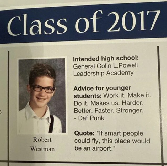 Robert Westman, later known as Robin Westman, as a student at Annunciation Catholic School in Minneapolis