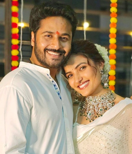 Siri Hanumanth with her boyfriend Shrihan