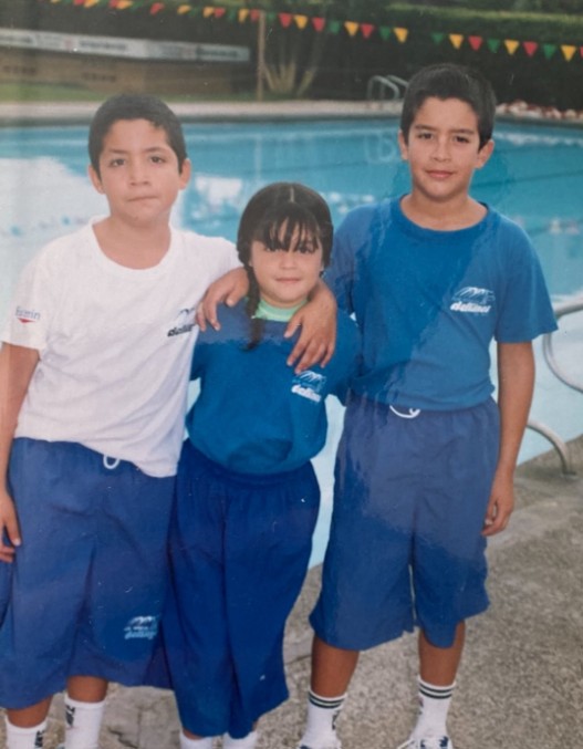 Valentina Gomez's childhood image with her friends