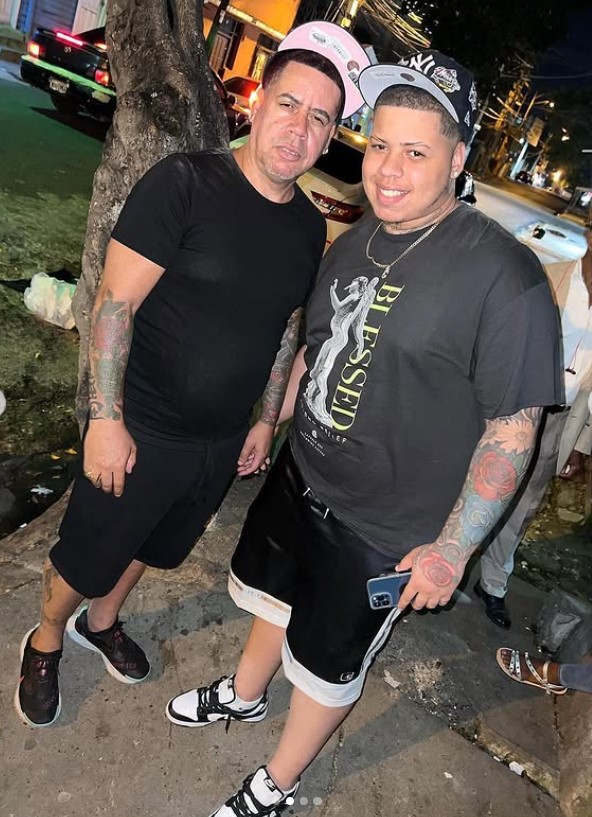 Anderson Rosario with his dad