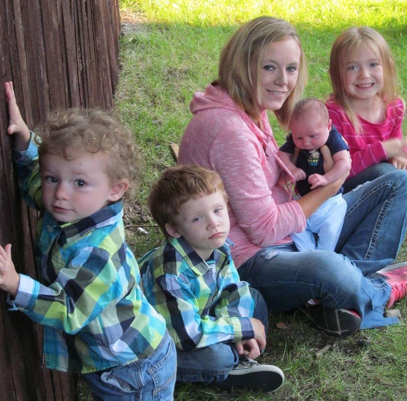 Andrea Lynne Jenkins with her kids