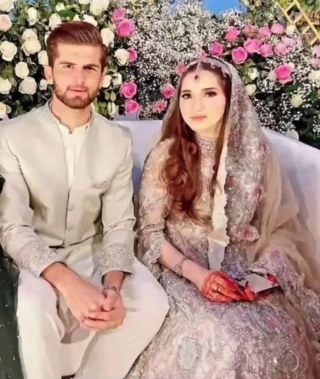Ansha Afridi with her husband