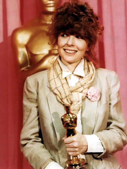 Diane Keaton with her best actress Oscar for ‘Annie Hall’ in 1978