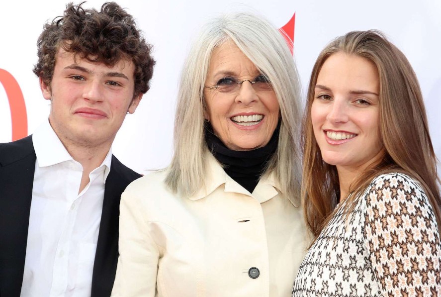 Diane Keaton with her kids