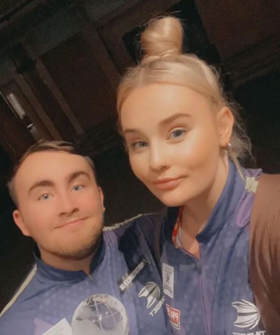 Eloise Milburn with her ex-boyfriend Luke Littler