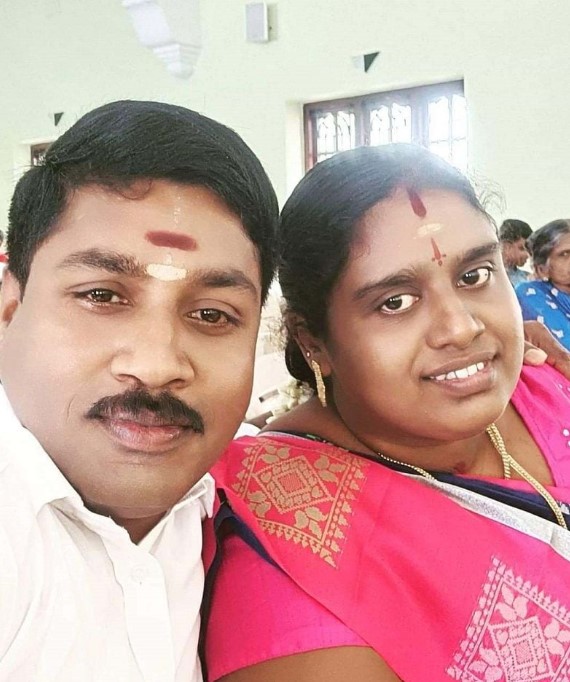 GP Muthu with his wife