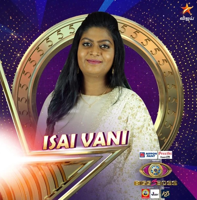 Isaivani participated in Bigg Boss
