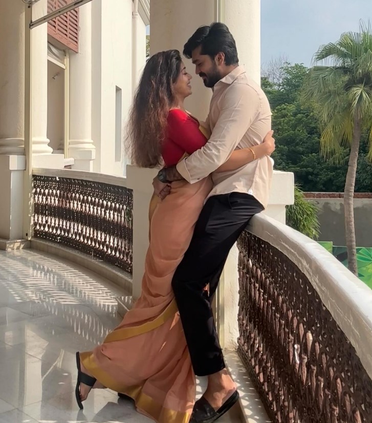 Nivetha Pethuraj with her fiance