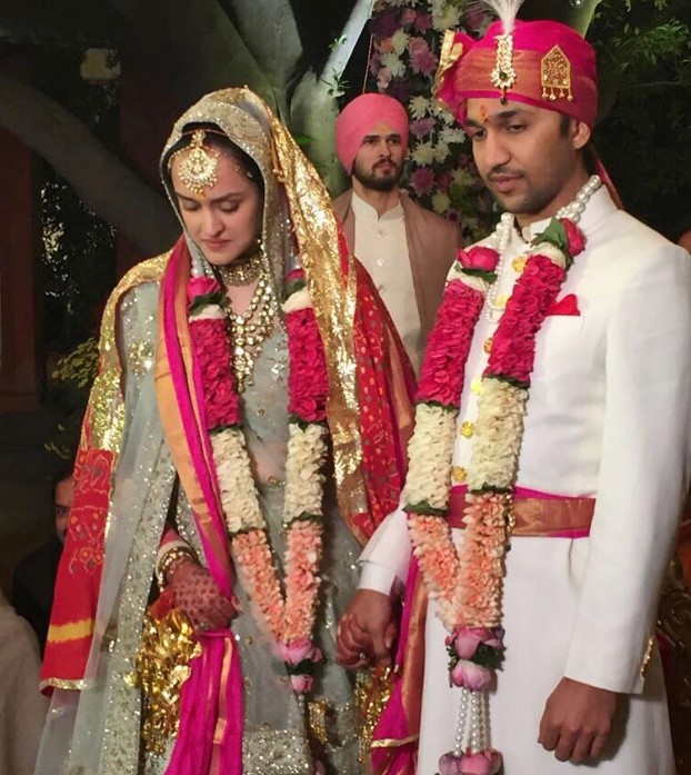 Pia Sodhi with her husband