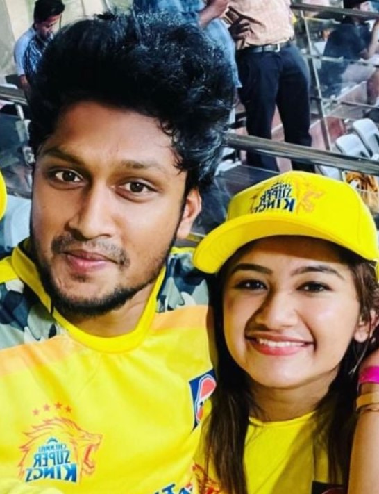 Raveena Daha with Mani Chandra