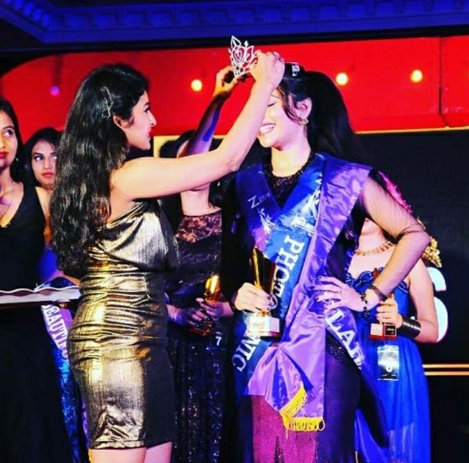 Shanaya Katwe in the beauty pageant Miss India Elegant 2017