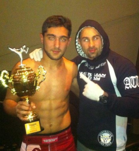 Suman Mokhtarian after winning a championship in 2012