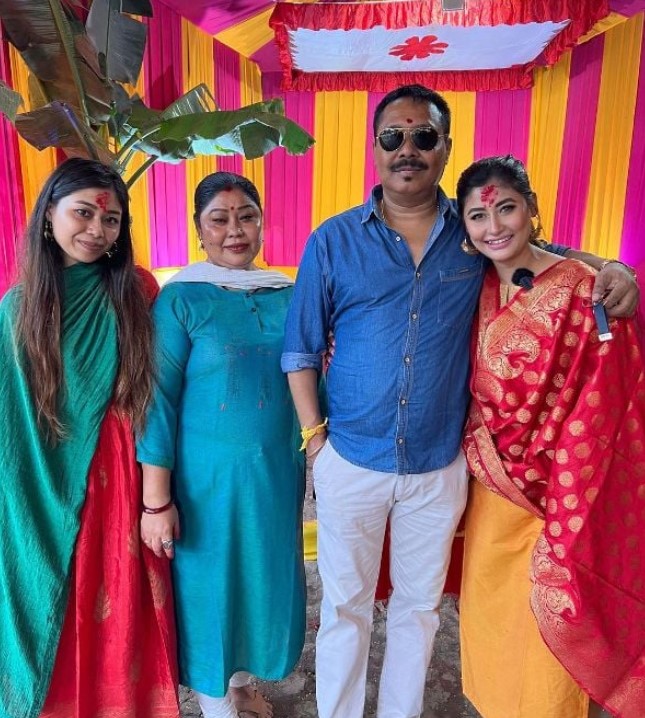 Sunita Gogoi with her family