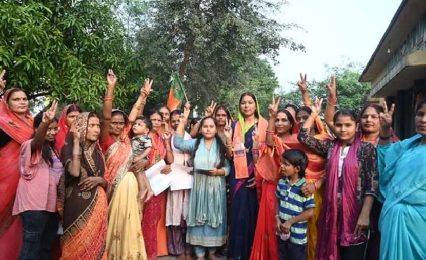 Chhoti Kumari, during her election campaign