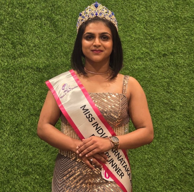 Deeshal Tauro won the title of Miss Karnataka