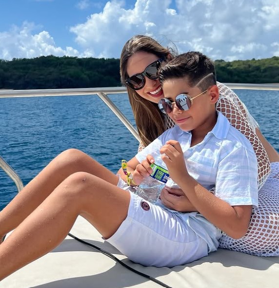 Helika Rios with her son Lorenzo