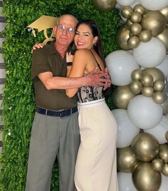 Juliet Lima with her dad