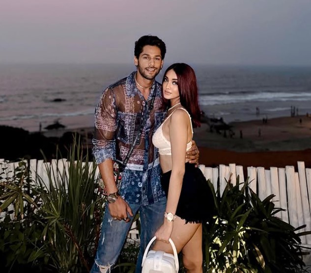 Nikita Bhamidipati with her ex-boyfriend Baseer Ali