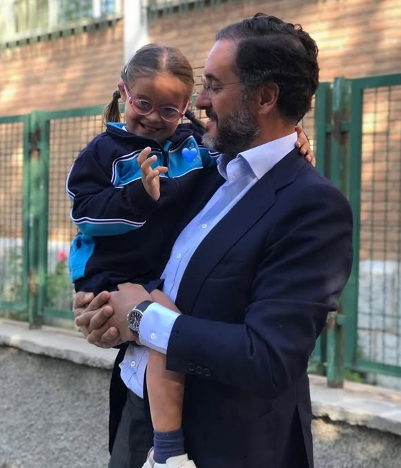 Pepita Mola with her dad