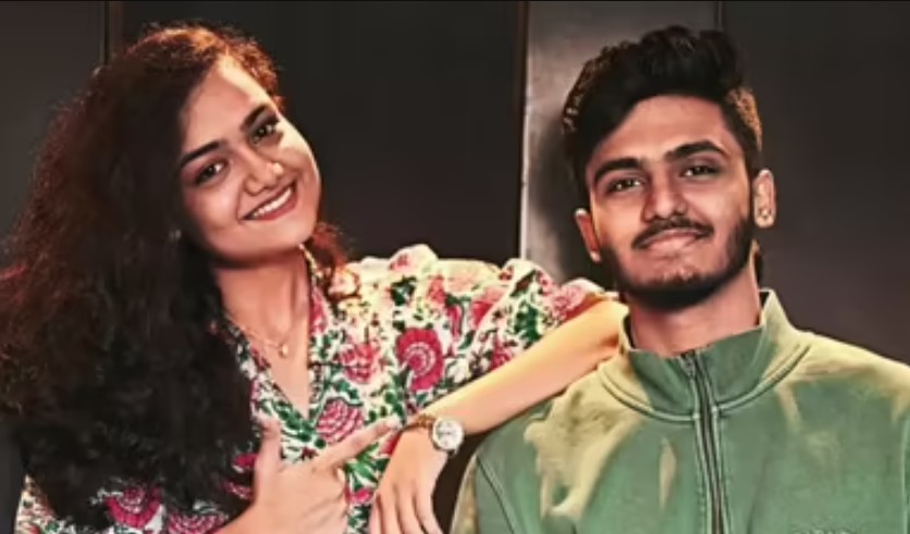 Sai Smriti with her brother