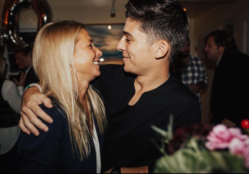 Sean O’Donnell with his mom
