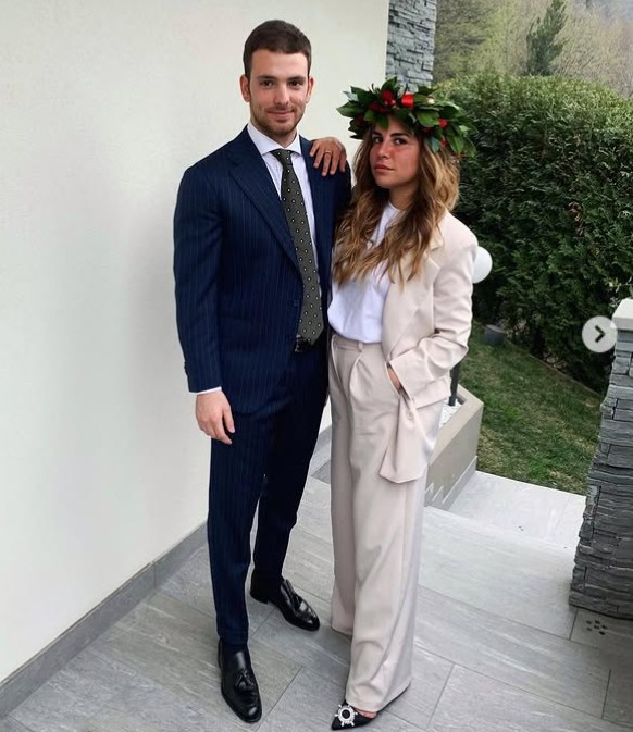 Margherita Pavano with her boyfriend