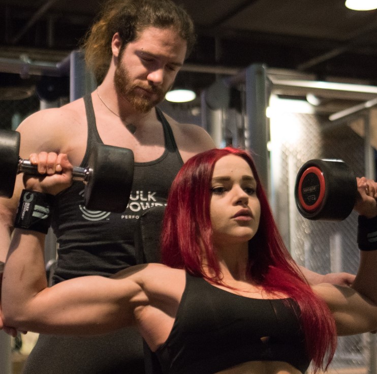 Stefanie Macherhamme with her boyfriend