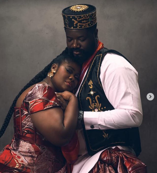 Ama Ikpeme with her husband