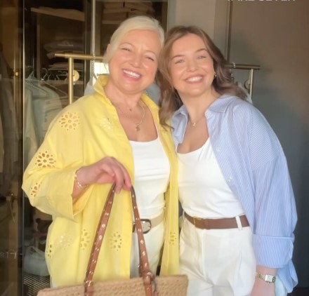 Gizem Guven with her mom