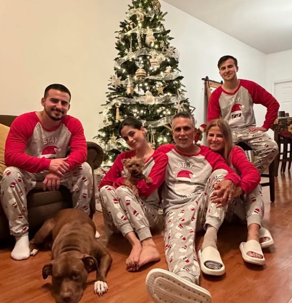 Marlon Moreno with his family