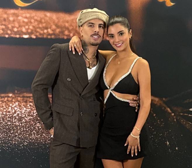 Mayra Solari with her boyfriend