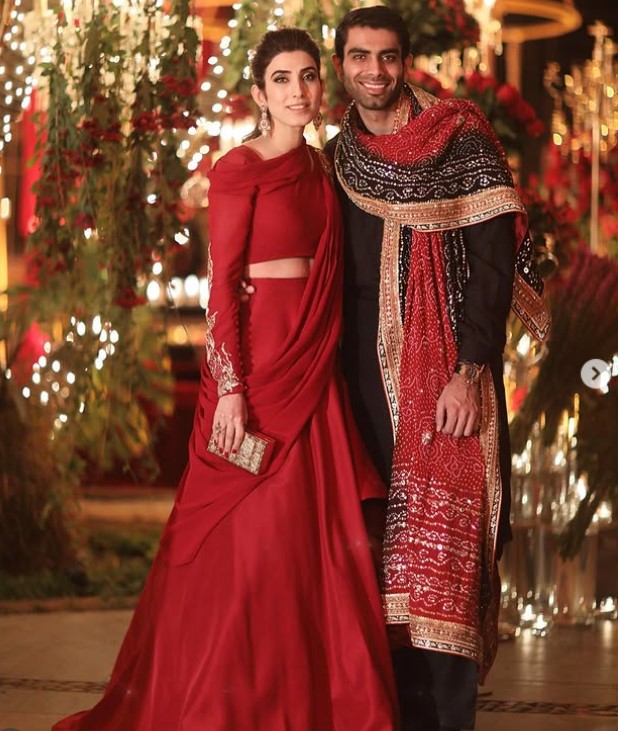 Mubashra Aslam with her brother