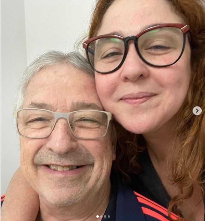 Debora Lamm with her dad