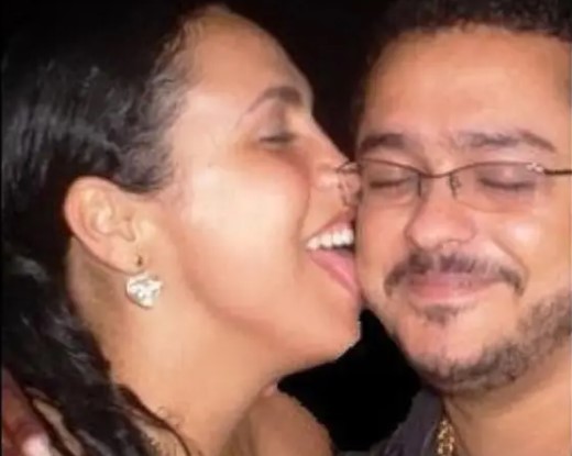 Fabiana Escobar with her ex-husband Saulo de Sá Silva