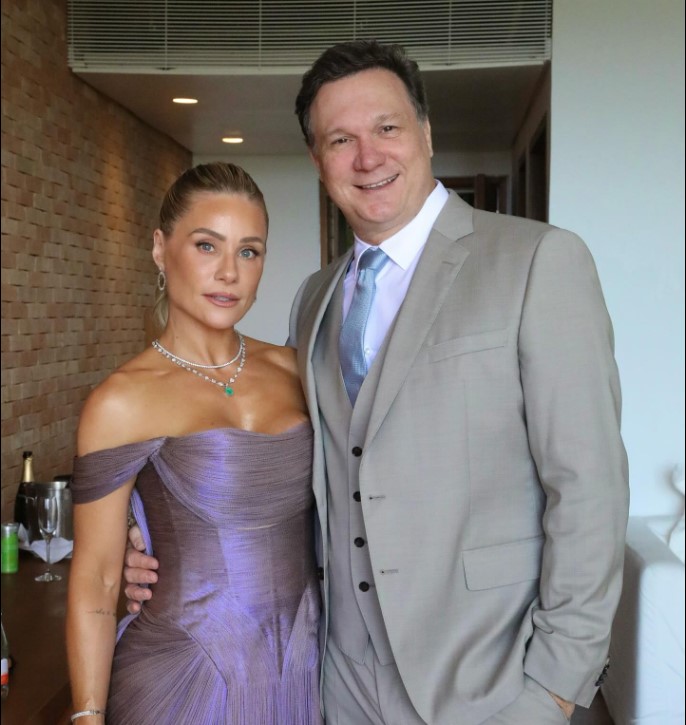 Giselle Prattes with her husband
